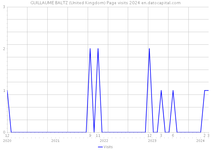 GUILLAUME BALTZ (United Kingdom) Page visits 2024 