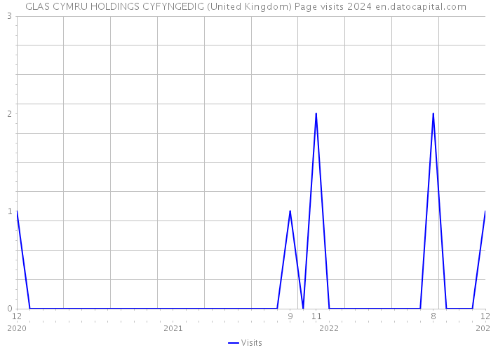 GLAS CYMRU HOLDINGS CYFYNGEDIG (United Kingdom) Page visits 2024 