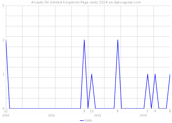 Arcadis Nv (United Kingdom) Page visits 2024 