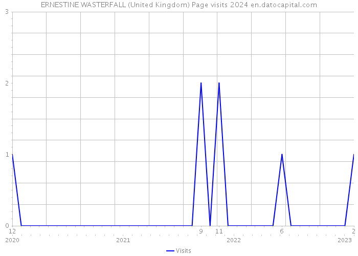 ERNESTINE WASTERFALL (United Kingdom) Page visits 2024 