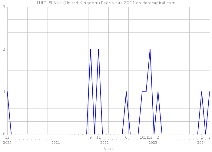 LUIGI BLANK (United Kingdom) Page visits 2024 