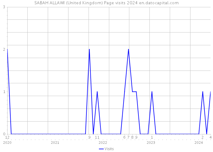 SABAH ALLAWI (United Kingdom) Page visits 2024 