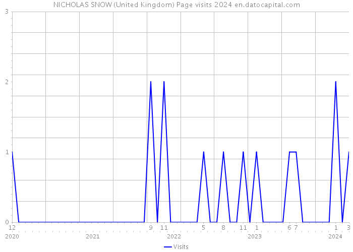 NICHOLAS SNOW (United Kingdom) Page visits 2024 