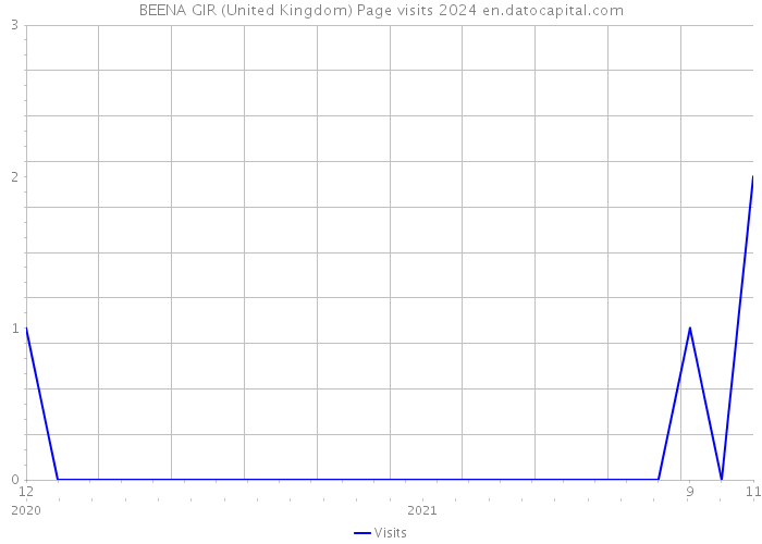 BEENA GIR (United Kingdom) Page visits 2024 
