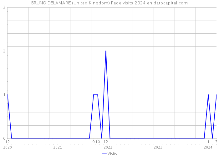 BRUNO DELAMARE (United Kingdom) Page visits 2024 