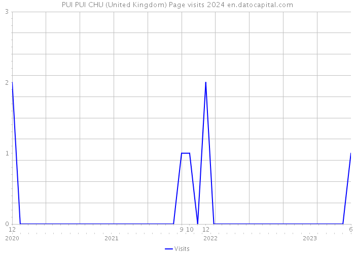 PUI PUI CHU (United Kingdom) Page visits 2024 