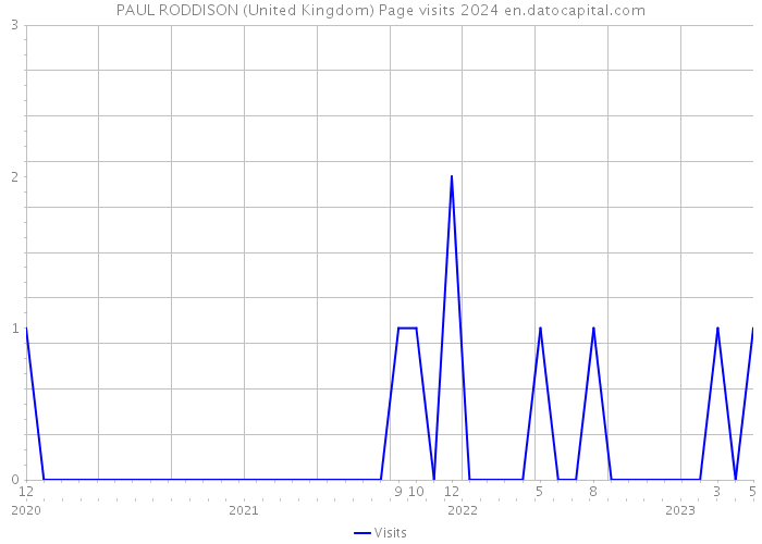 PAUL RODDISON (United Kingdom) Page visits 2024 