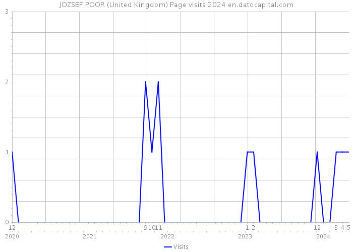 JOZSEF POOR (United Kingdom) Page visits 2024 