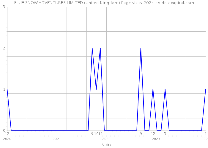 BLUE SNOW ADVENTURES LIMITED (United Kingdom) Page visits 2024 