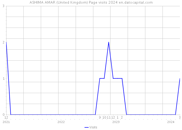 ASHIMA AMAR (United Kingdom) Page visits 2024 