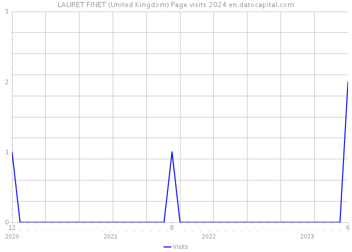 LAURET FINET (United Kingdom) Page visits 2024 