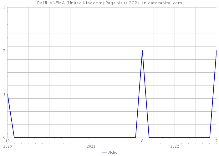 PAUL ANEMA (United Kingdom) Page visits 2024 