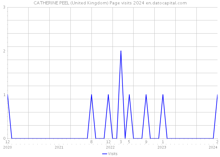 CATHERINE PEEL (United Kingdom) Page visits 2024 