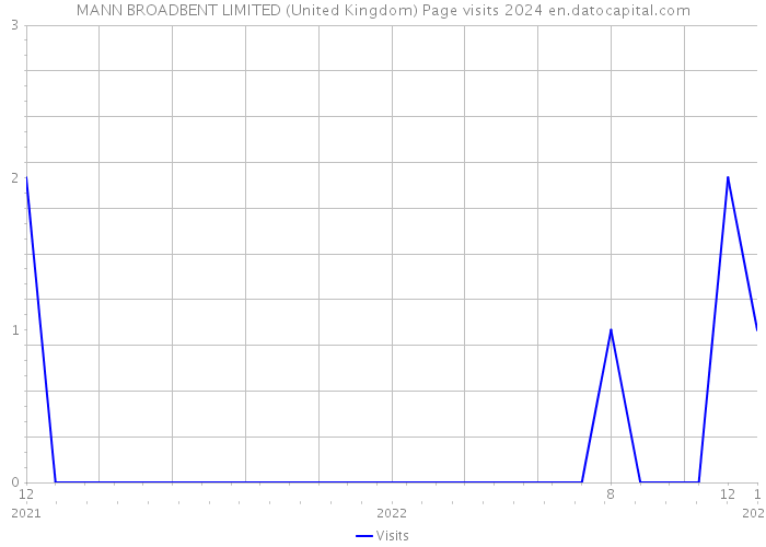 MANN BROADBENT LIMITED (United Kingdom) Page visits 2024 
