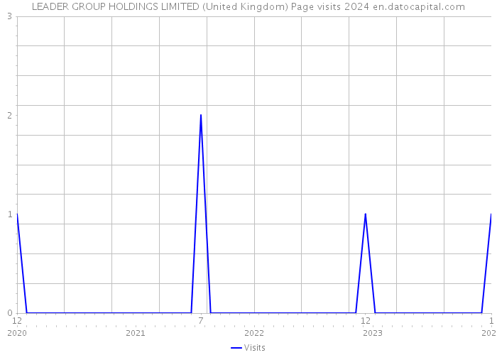 LEADER GROUP HOLDINGS LIMITED (United Kingdom) Page visits 2024 
