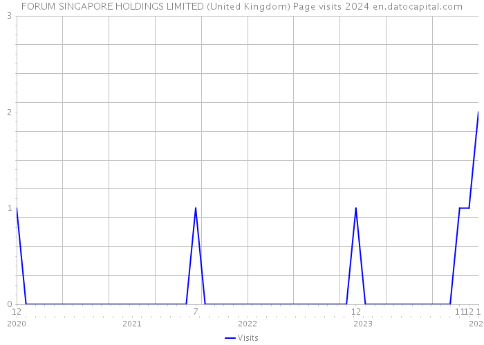 FORUM SINGAPORE HOLDINGS LIMITED (United Kingdom) Page visits 2024 