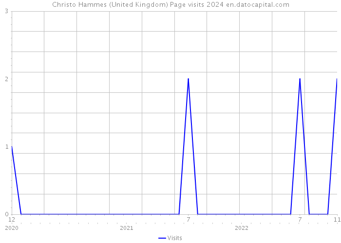 Christo Hammes (United Kingdom) Page visits 2024 