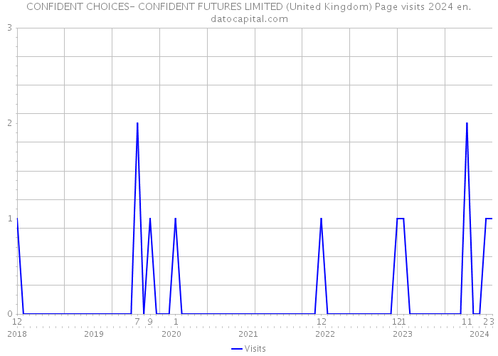 CONFIDENT CHOICES- CONFIDENT FUTURES LIMITED (United Kingdom) Page visits 2024 