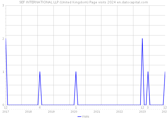 SEF INTERNATIONAL LLP (United Kingdom) Page visits 2024 
