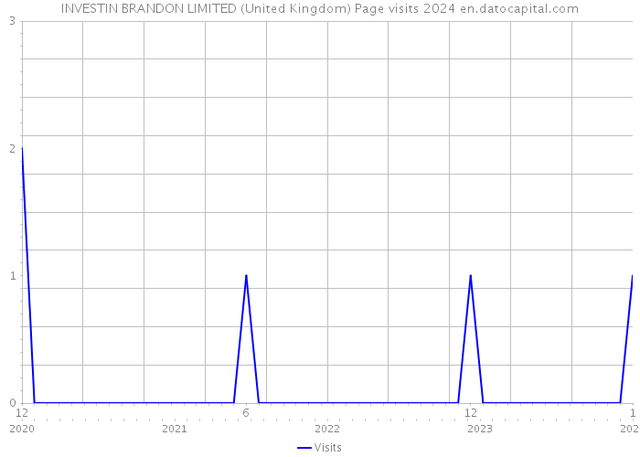 INVESTIN BRANDON LIMITED (United Kingdom) Page visits 2024 