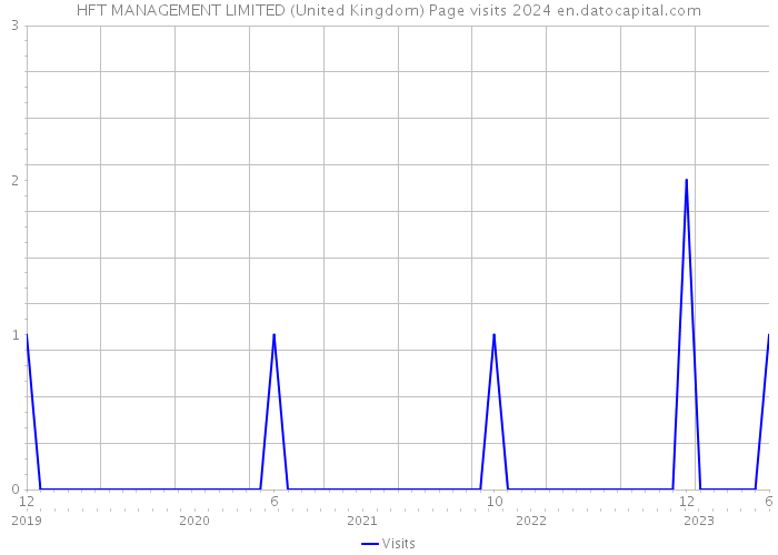 HFT MANAGEMENT LIMITED (United Kingdom) Page visits 2024 