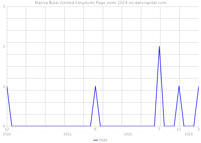 Marisa Butel (United Kingdom) Page visits 2024 