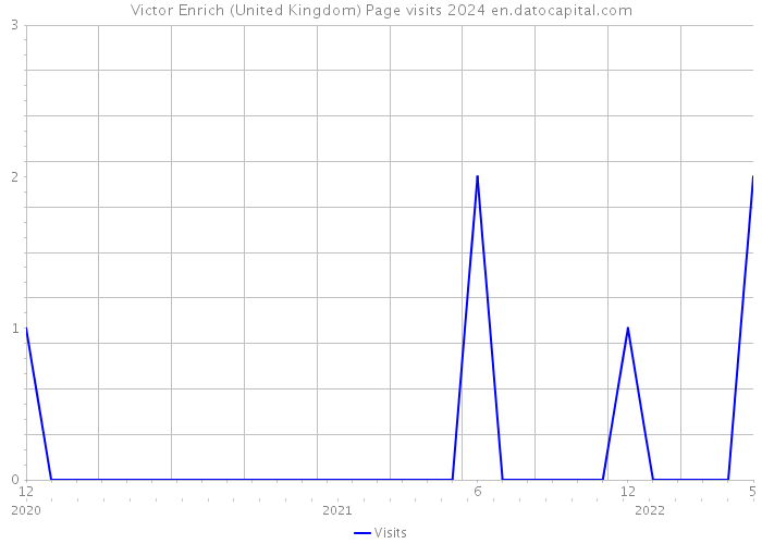 Victor Enrich (United Kingdom) Page visits 2024 