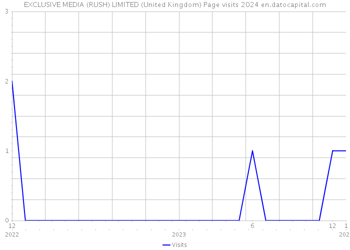 EXCLUSIVE MEDIA (RUSH) LIMITED (United Kingdom) Page visits 2024 