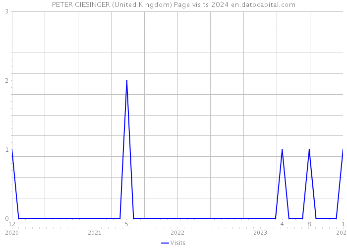 PETER GIESINGER (United Kingdom) Page visits 2024 