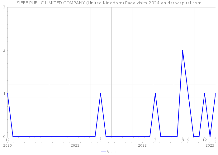 SIEBE PUBLIC LIMITED COMPANY (United Kingdom) Page visits 2024 