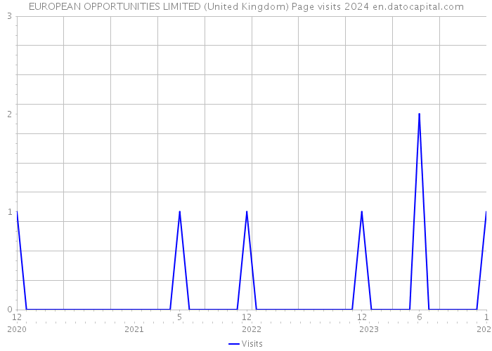 EUROPEAN OPPORTUNITIES LIMITED (United Kingdom) Page visits 2024 