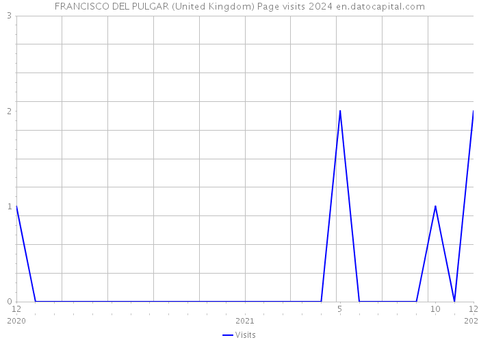 FRANCISCO DEL PULGAR (United Kingdom) Page visits 2024 