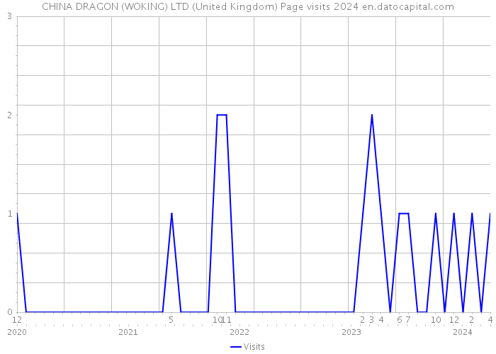 CHINA DRAGON (WOKING) LTD (United Kingdom) Page visits 2024 