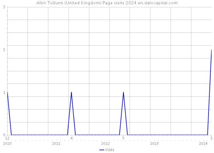 Altin Tollumi (United Kingdom) Page visits 2024 