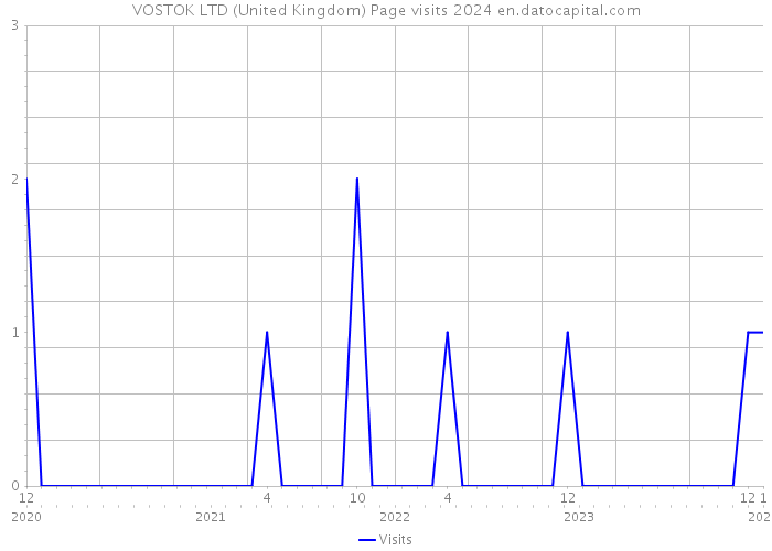 VOSTOK LTD (United Kingdom) Page visits 2024 