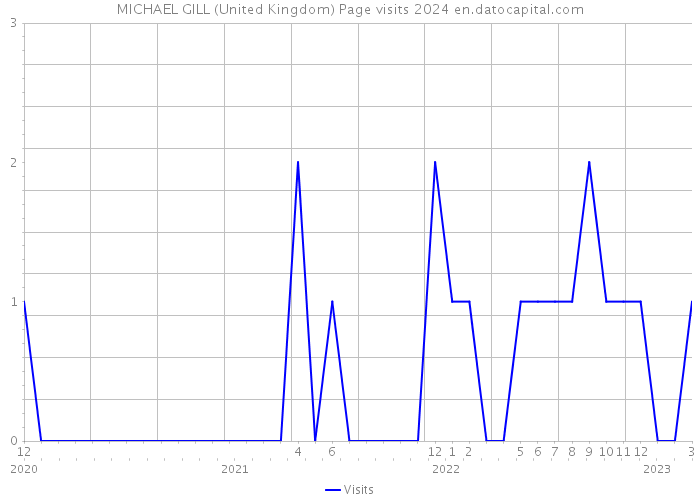 MICHAEL GILL (United Kingdom) Page visits 2024 