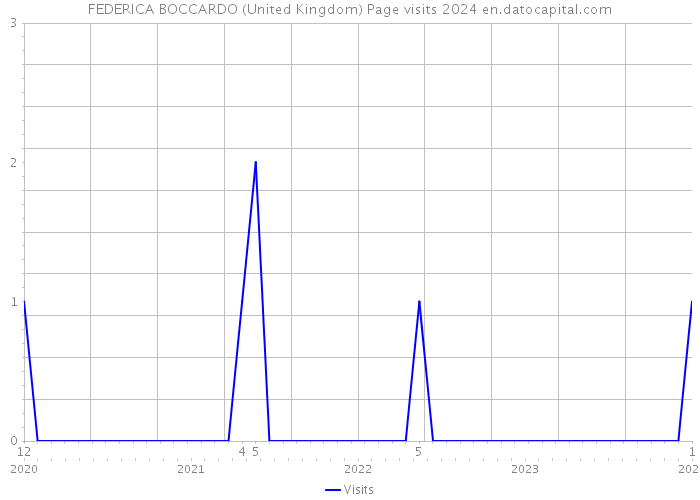 FEDERICA BOCCARDO (United Kingdom) Page visits 2024 
