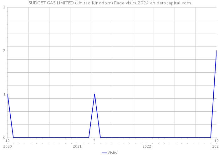 BUDGET GAS LIMITED (United Kingdom) Page visits 2024 