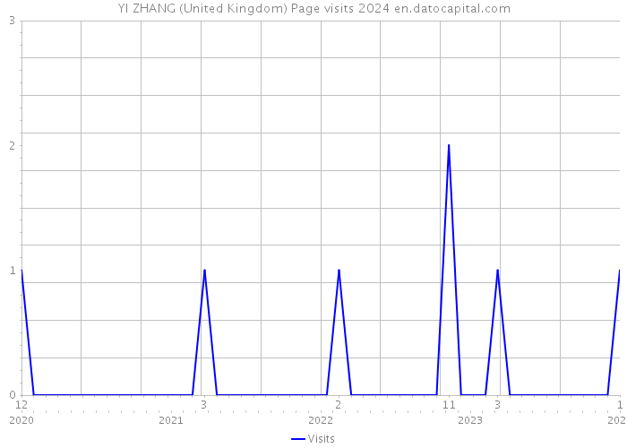 YI ZHANG (United Kingdom) Page visits 2024 