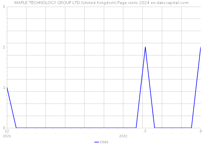 MAPLE TECHNOLOGY GROUP LTD (United Kingdom) Page visits 2024 