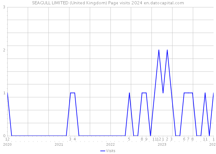 SEAGULL LIMITED (United Kingdom) Page visits 2024 