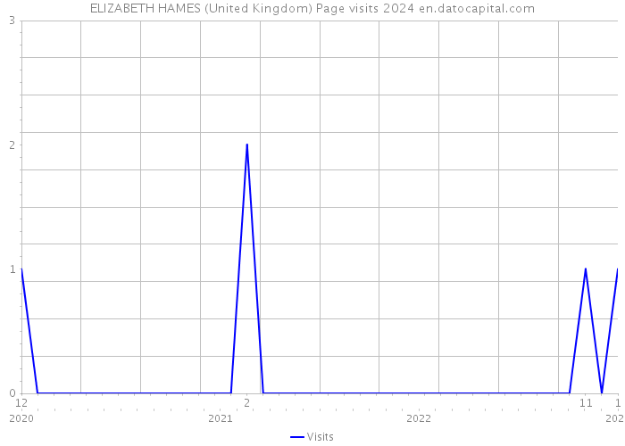 ELIZABETH HAMES (United Kingdom) Page visits 2024 