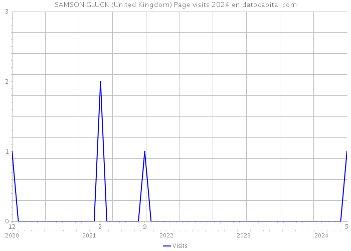 SAMSON GLUCK (United Kingdom) Page visits 2024 