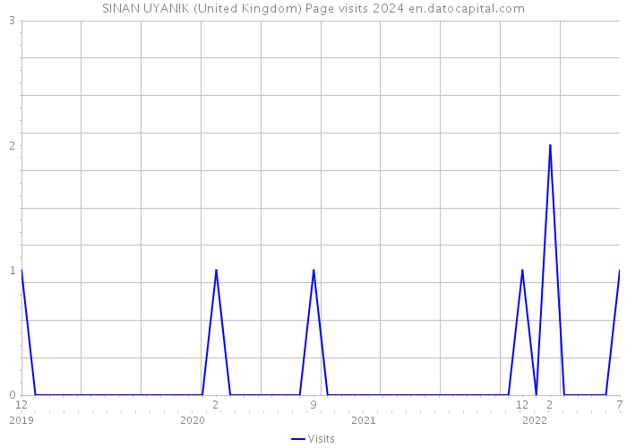 SINAN UYANIK (United Kingdom) Page visits 2024 