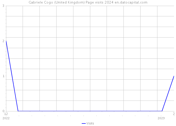 Gabriele Cogo (United Kingdom) Page visits 2024 