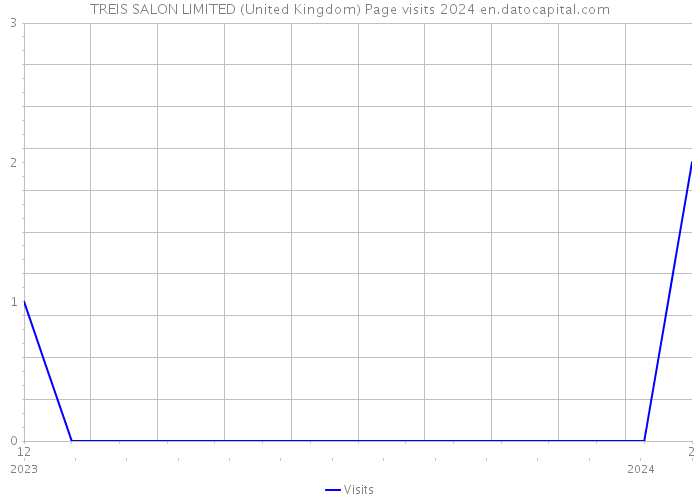 TREIS SALON LIMITED (United Kingdom) Page visits 2024 