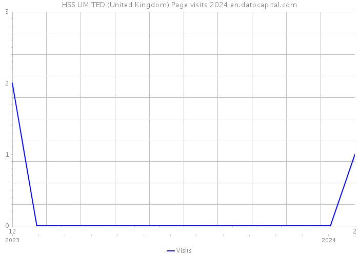 HSS LIMITED (United Kingdom) Page visits 2024 