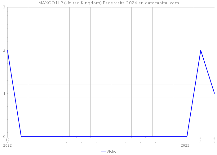 MAXOO LLP (United Kingdom) Page visits 2024 