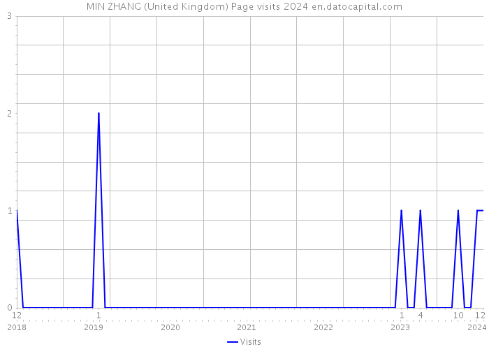 MIN ZHANG (United Kingdom) Page visits 2024 