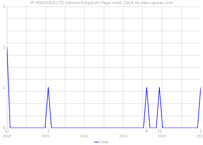 IP HOLDINGS LTD (United Kingdom) Page visits 2024 